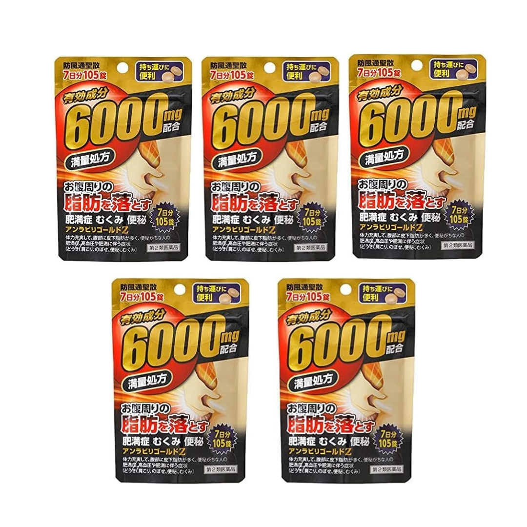 【第2類医薬品】アンラビリゴールドZ 105錠 × 5