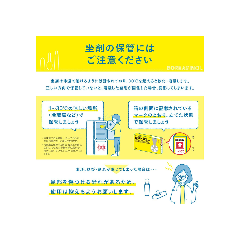 【指定第2類医薬品】ボラギノールA坐剤 30個