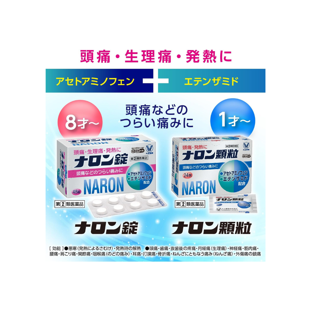【指定第2類医薬品】ナロン顆粒 24包