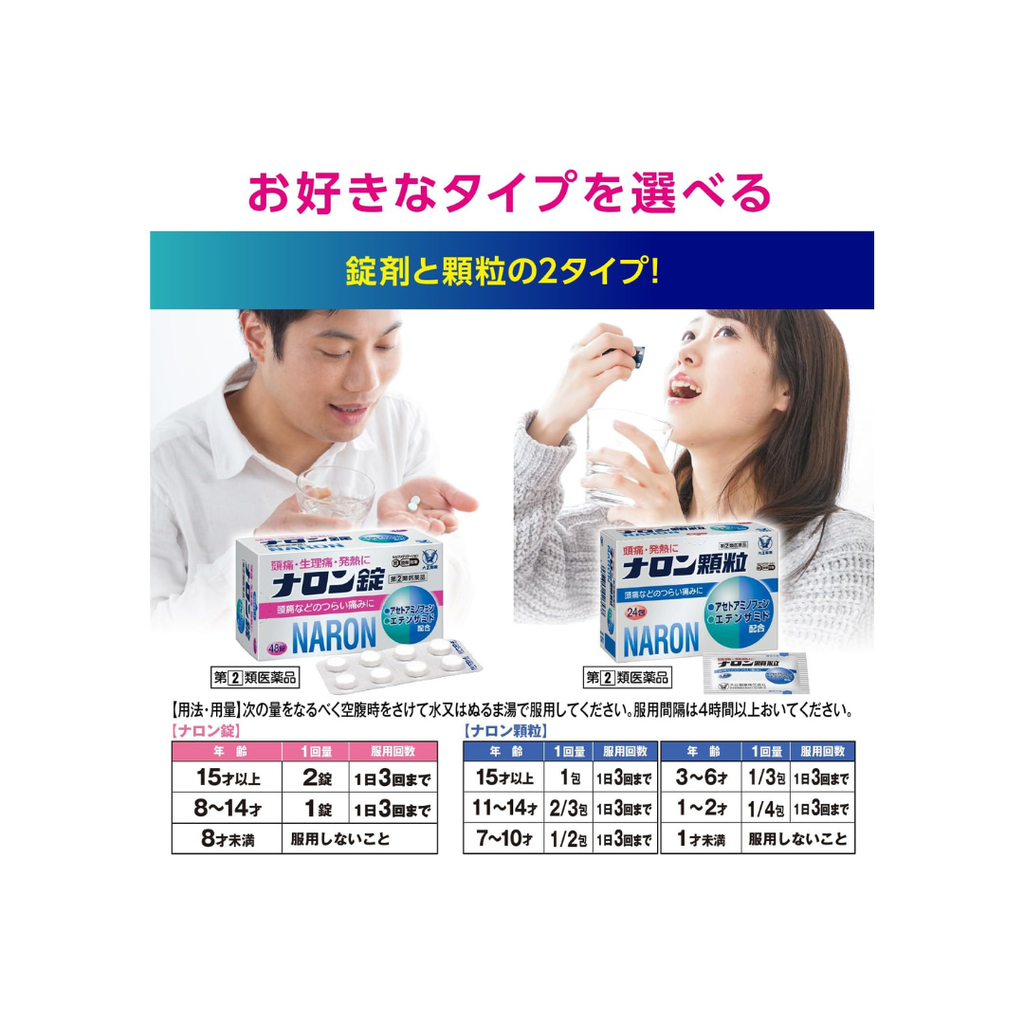 【指定第2類医薬品】ナロン顆粒 24包