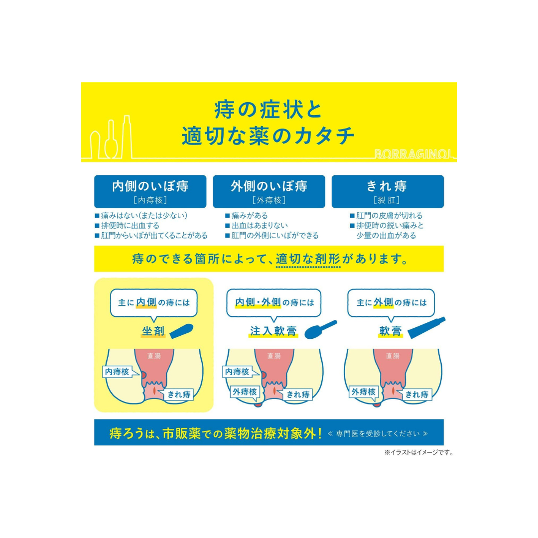 【指定第2類医薬品】ボラギノールA坐剤 30個